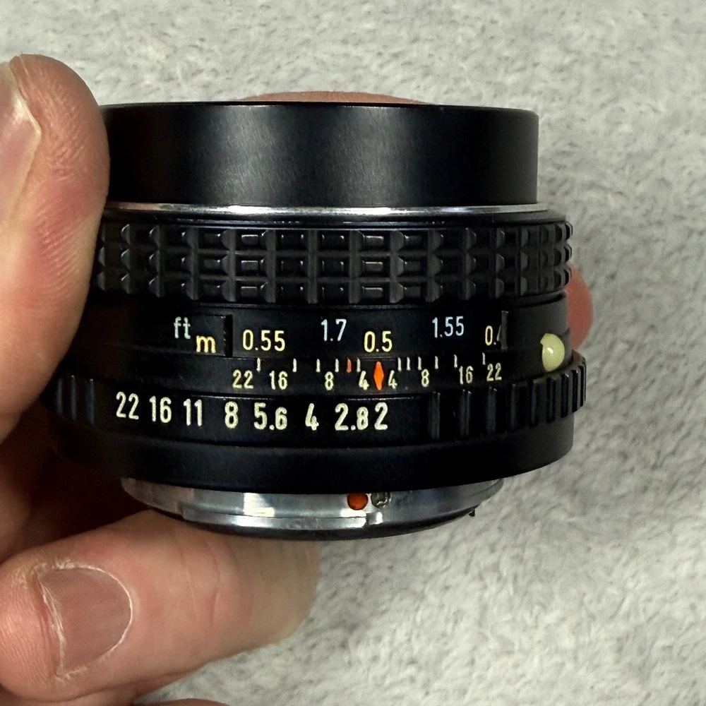 Pentax SMC Pentax-M 50mm f/2 Lens K-Mount Black Manual Focus Prime 5060577